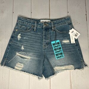 NWT - YMI - Mom Fit Denim Distressed Jean Shorts - Size 3/26